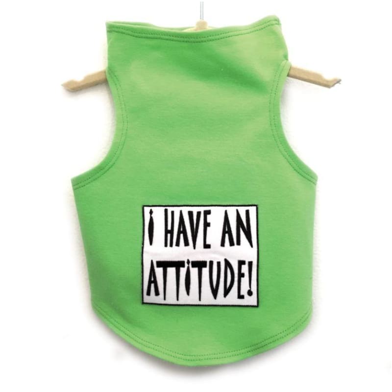 I Have An Attitude Dog Tank Top clothes for small dogs, cute dog apparel, cute dog clothes, dog apparel, dog sweaters