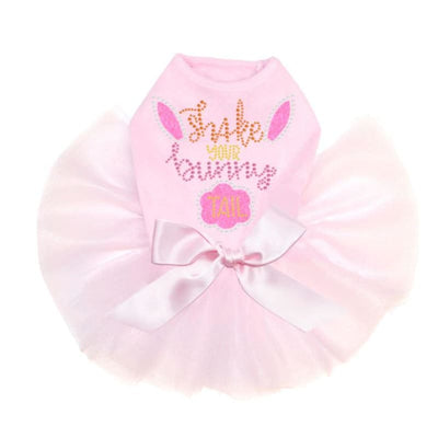 Shake Your Bunny Tail Tutu Dog Dress clothes for small dogs, cute dog apparel, cute dog clothes, cute dog dresses, dog apparel