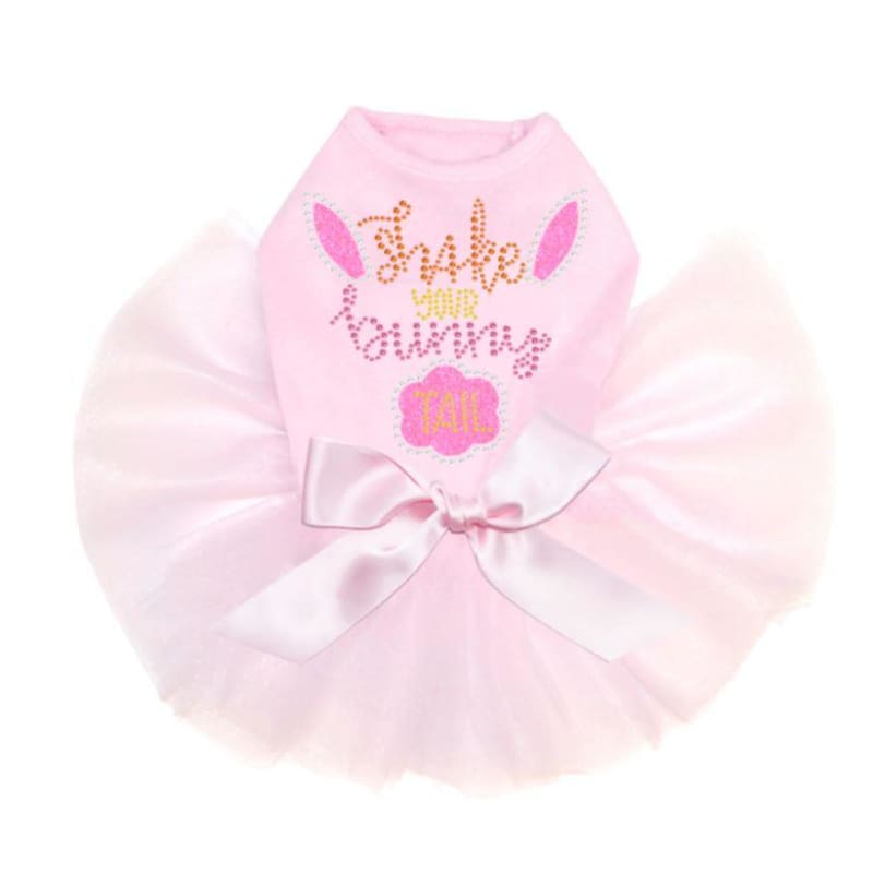 Shake Your Bunny Tail Tutu Dog Dress clothes for small dogs, cute dog apparel, cute dog clothes, cute dog dresses, dog apparel