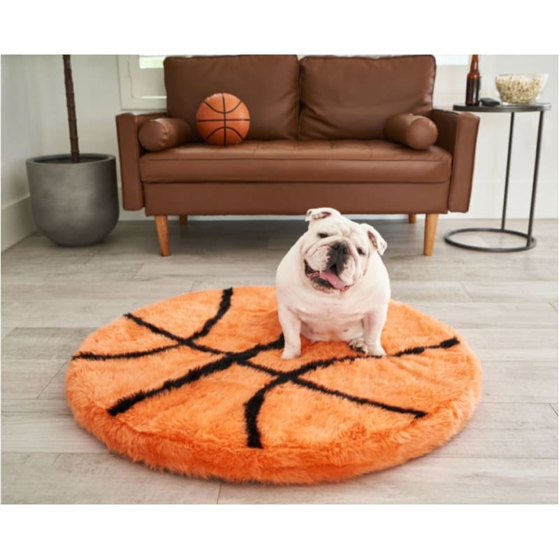 PupRug™ Faux Fur Orthopedic Basketball Dog Bed NEW ARRIVAL