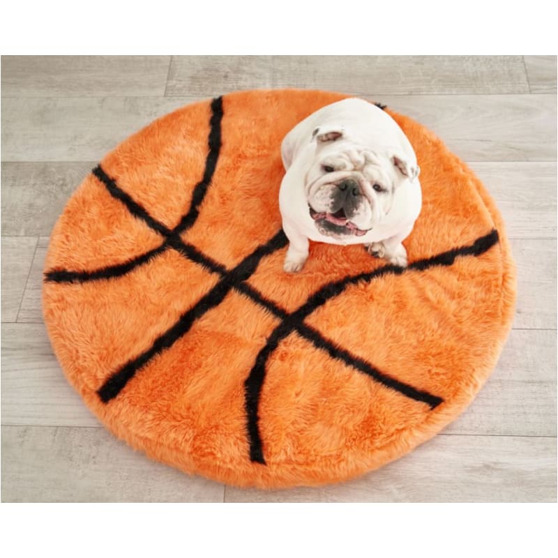PupRug™ Faux Fur Orthopedic Basketball Dog Bed NEW ARRIVAL
