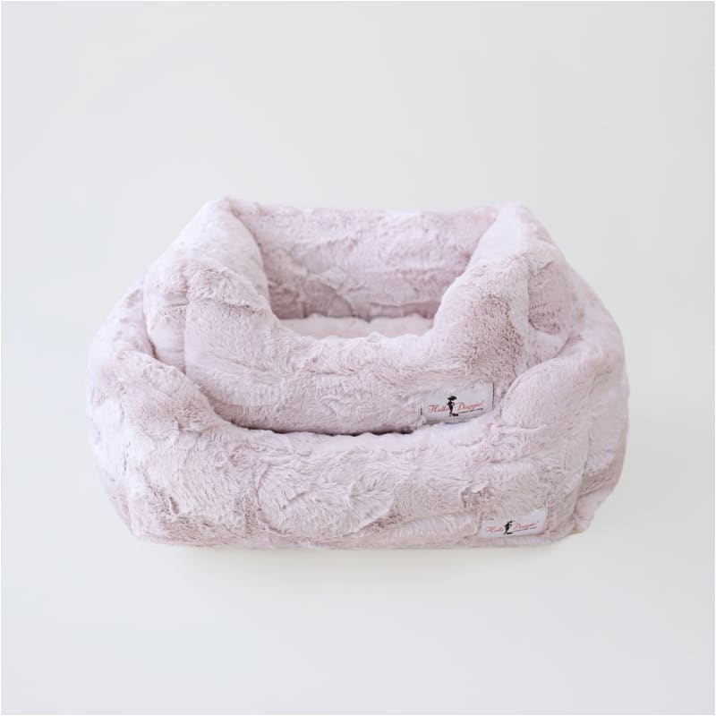 Luxe Dog Bed in Blush bolster beds for dogs, luxury dog beds, memory foam dog beds, orthopedic dog beds
