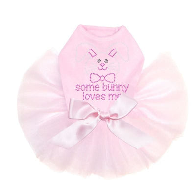 Some Bunny Loves Me Tutu Dog Dress clothes for small dogs, cute dog apparel, cute dog clothes, cute dog dresses, dog apparel