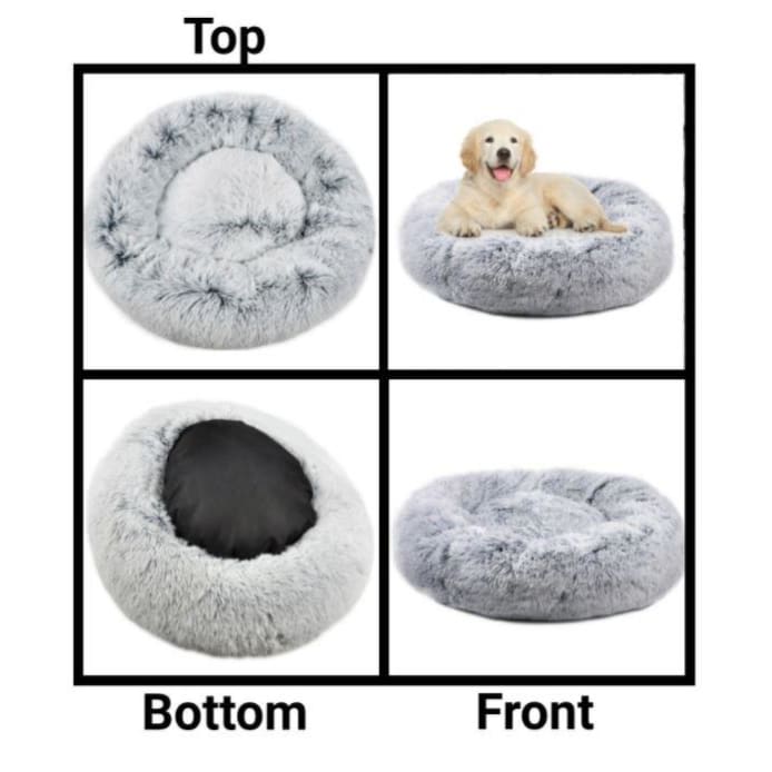 Orthoplush Gray Two-Tone Dog Bed - 23 NEW ARRIVAL