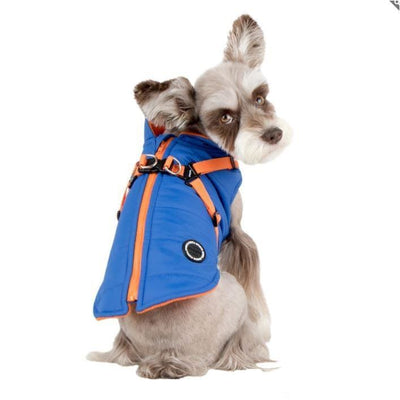 - Mountaineer II Blue Dog Vest With Harness clothes for small dogs cute dog apparel cute dog clothes dog apparel dog sweaters