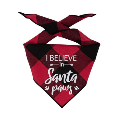 I Believe in Santa Paws Luxe Bandana NEW ARRIVAL