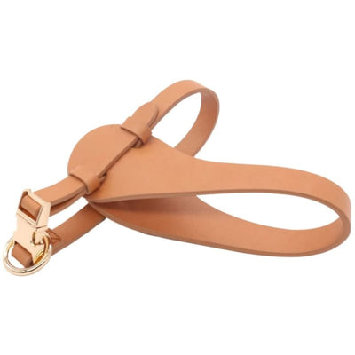Boutique Series Brown Adjustable Designer Microfiber Leather Dog Harness NEW ARRIVAL