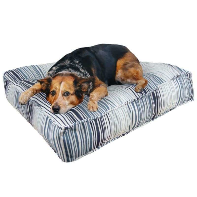 Beach House Outdoor Rectangle Dog Bed BEDS, bolster dog beds, NEW ARRIVAL, rectangle dog beds
