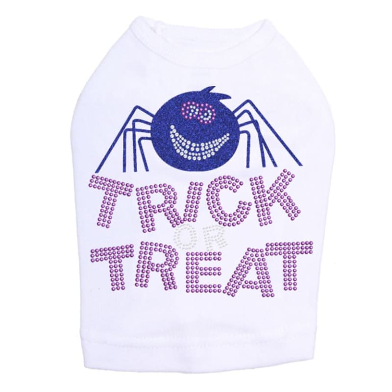 Trick or Treat Rhinestone Dog Tank Top Dog Apparel clothes for small dogs, cute dog apparel, cute dog clothes, dog apparel, MORE COLOR 