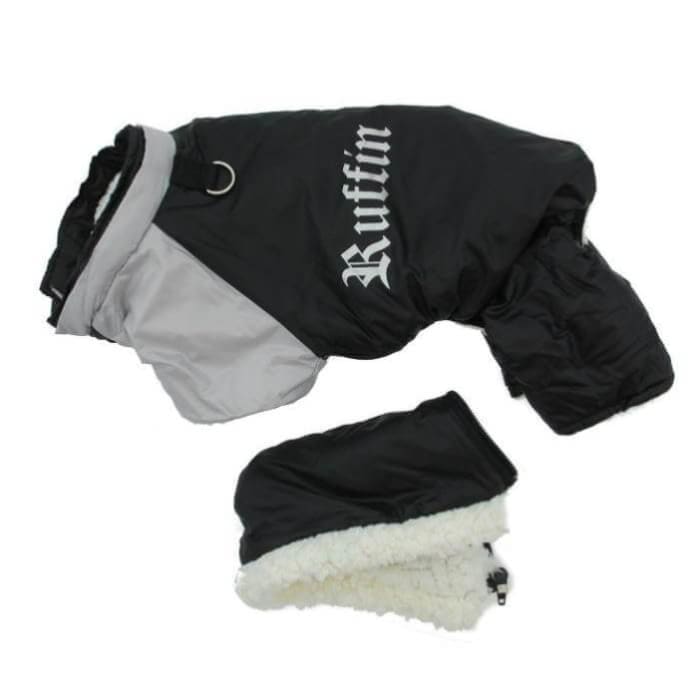- Black Ruffin It Doggie Snowsuit clothes for small dogs COATS cute dog apparel cute dog clothes dog apparel