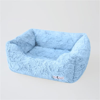 Bella Dog Bed in Baby Blue bolster beds for dogs, doggie designs, luxury dog beds, memory foam dog beds, orthopedic dog beds