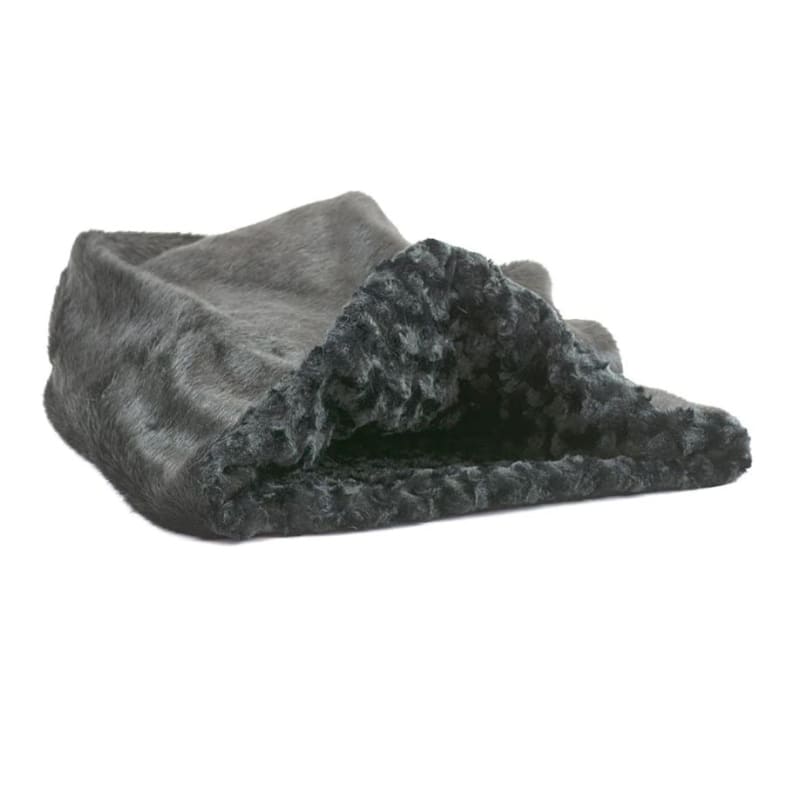 Black Fur with Black Curly Sue Cuddle Cup Dog Beds NEW ARRIVAL