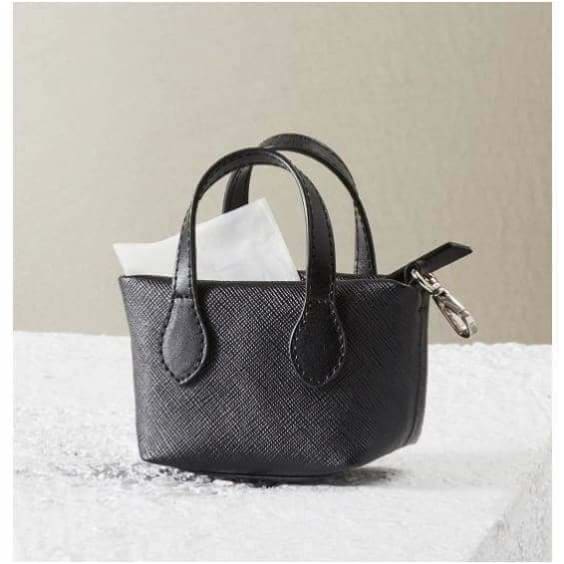 Black Genuine Italian Leather Clean Up Purse NEW ARRIVAL