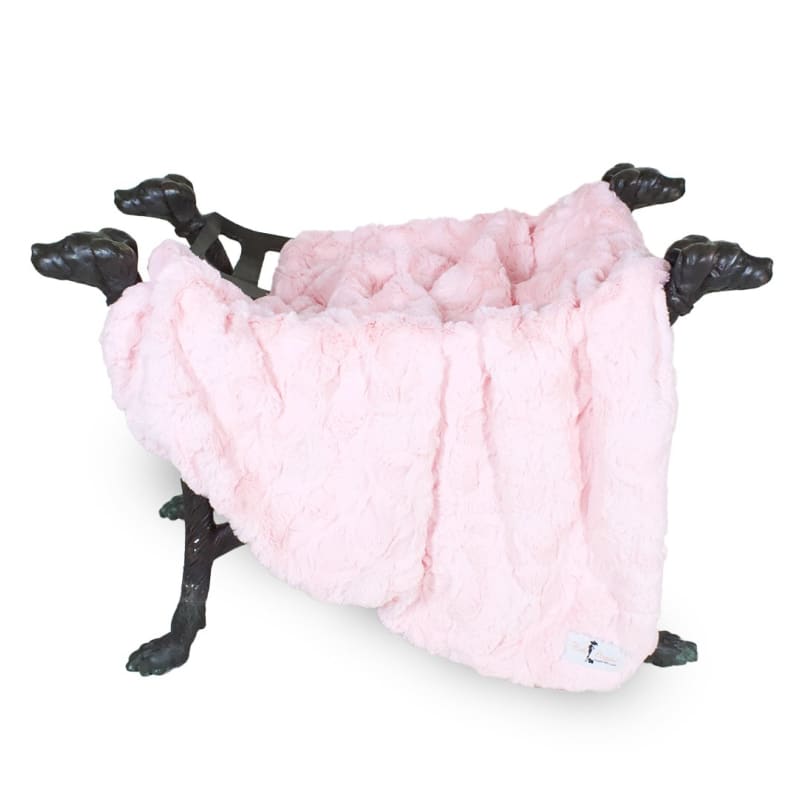 Baby Pink Bella Luxe Dog Blanket blankets for dogs, luxury dog blankets, MORE COLOR OPTIONS