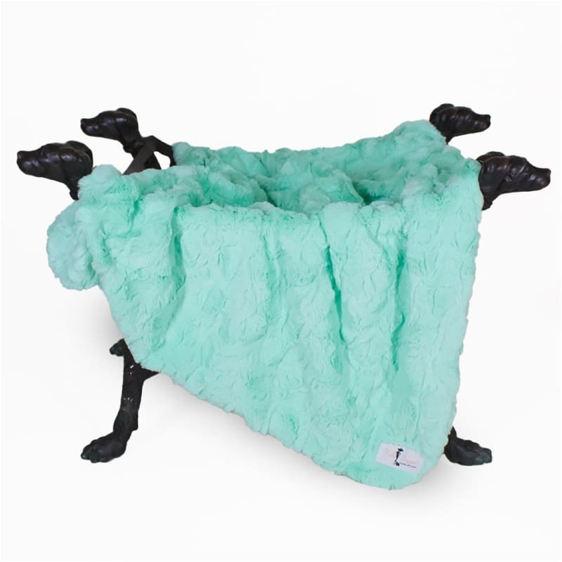 Mint Bella Luxe Dog Blanket blankets for dogs, luxury dog blankets, MORE COLOR OPTIONS