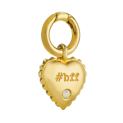 #bff Travel Tag Collar Charm Gold NEW ARRIVAL