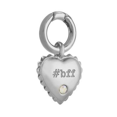 #bff Travel Tag Collar Charm Silver NEW ARRIVAL