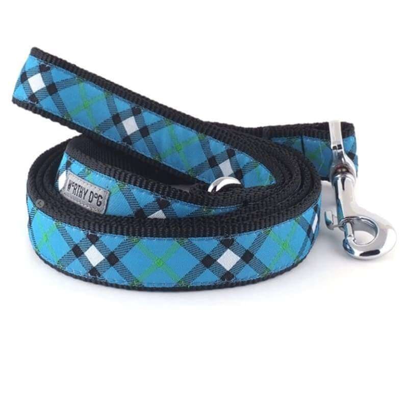 - Bias Blue Plaid Collar & Leash Collection New Arrival Worthy Dog