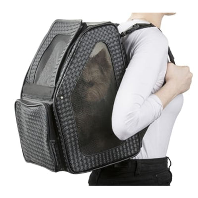 - Rio Black Quilted Luxe 3-In-1 Dog Carrier On Wheels