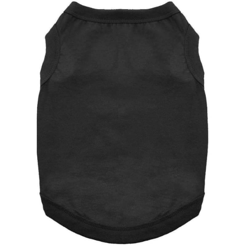 - 100% Cotton Dog Tank Top in Black NEW ARRIVAL