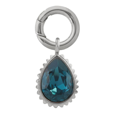 Queen Bee Turquoise Teardrop Collar Charm Silver NEW ARRIVAL