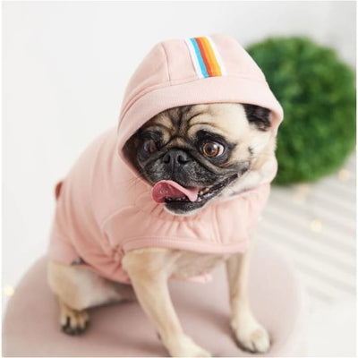 Blush Pink Elasto-Fit Urban Dog Hoodie Dog Dog Apparel NEW ARRIVAL
