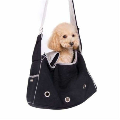 - Black Boxy Messenger Bag Dog Carrier Dog Carriers New Arrival