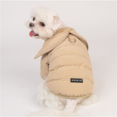 Beige Sailor Harness Coat Dog Apparel clothes for small dogs, cute dog apparel, cute dog clothes, dog apparel, dog harnesses