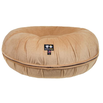 Divine Caramel Bagel Bed bagel beds for dogs, cute dog beds, donut beds for dogs