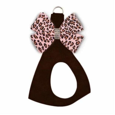 Black & Pink Cheetah Nouveau Bow Step-In Harness