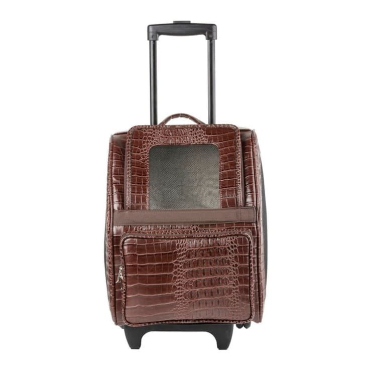 Rio Brown Croc 3-in-1 Dog Carrier On Wheels Pet Carriers & Crates dog carriers, luxury dog carrier on wheels, luxury dog carriers, luxury 