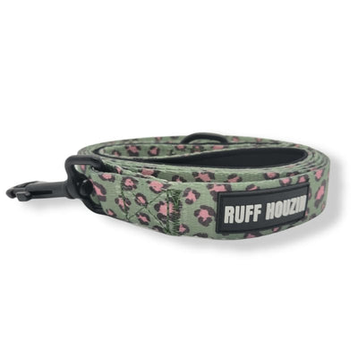 Green & Pink Leopard and Camouflage Reversible Dog Harness NEW ARRIVAL