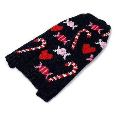 Holiday Candy Dog Sweater Dog Apparel clothes for small dogs, cute dog apparel, cute dog clothes, dog apparel, dog hoodies