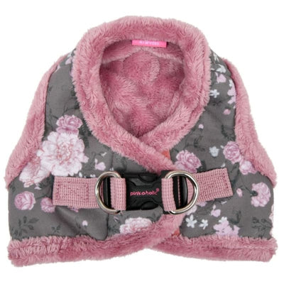 Gray and Pink Calla Vest Harness B NEW ARRIVAL, PUPPIA