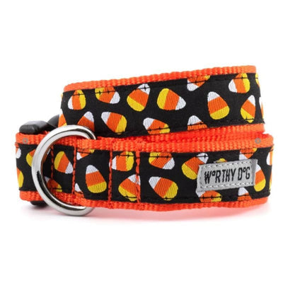 Candy Corn Collar & Leash Collection bling dog collars, cute dog collar, dog collars, fun dog collars, leather dog collars