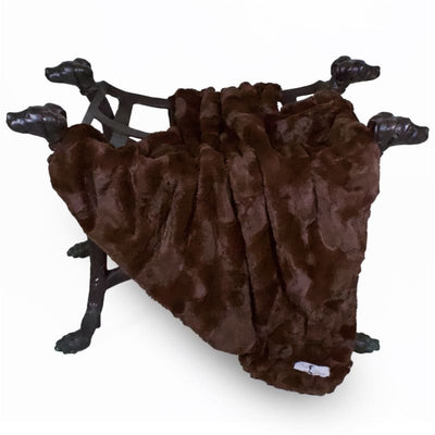 Chocolate Luxe Dog Blanket blankets for dogs, luxury dog blankets