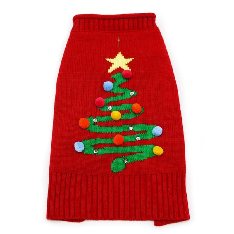 - The Christmas Tree Dog Sweater Dog Sweater New Arrival