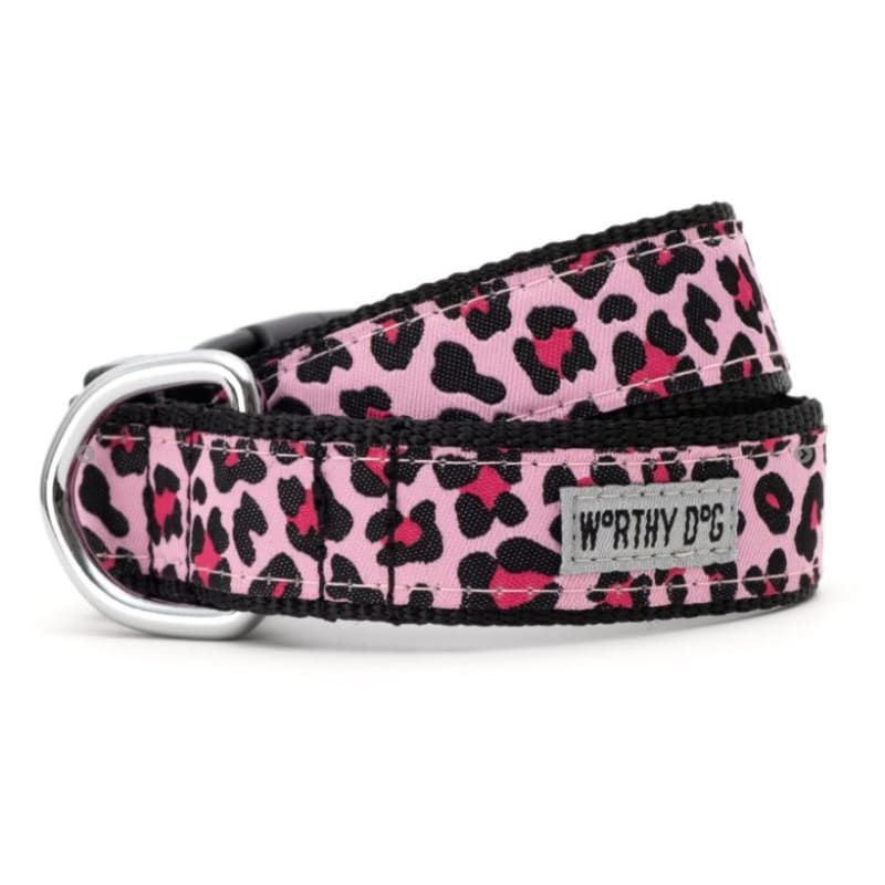 Cheetah Pink Collar & Leash Collection Pet Collars & Harnesses bling dog collars, cute dog collar, dog collars, fun dog collars, leather dog