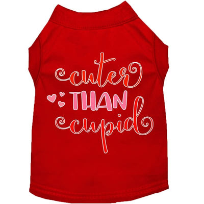 - Cuter Than Cupid Dog T-Shirt Mirage T-Shirt Valentine Valentines