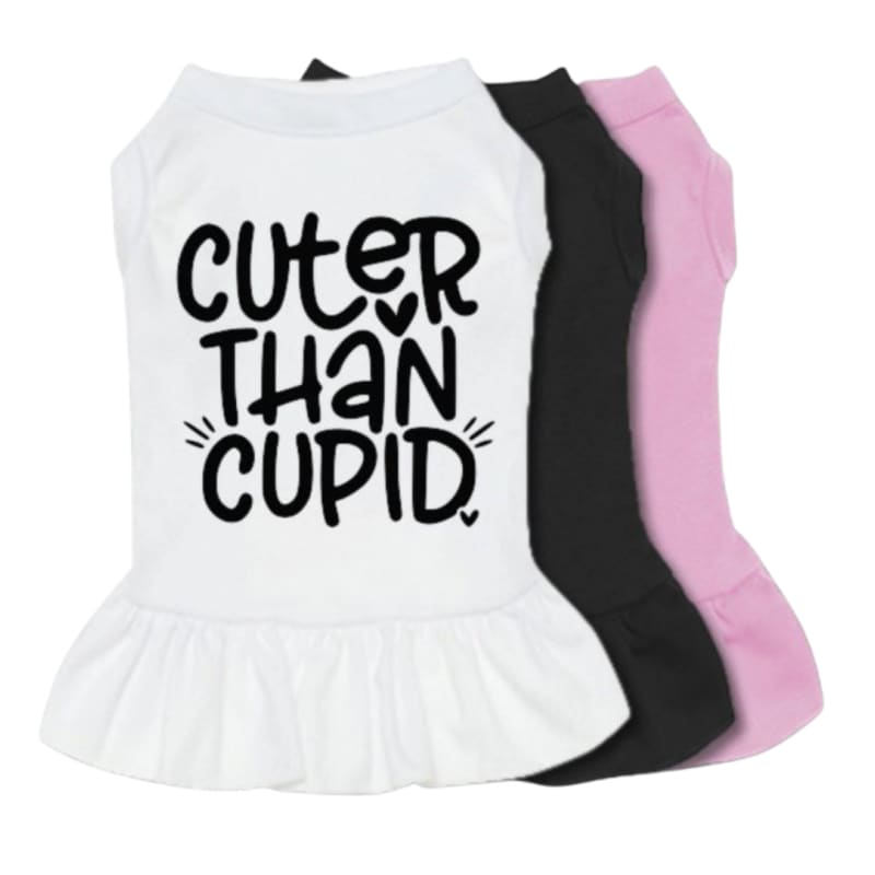 Cuter Than Cupid Dog Dress Dog Apparel MADE TO ORDER, NEW ARRIVAL