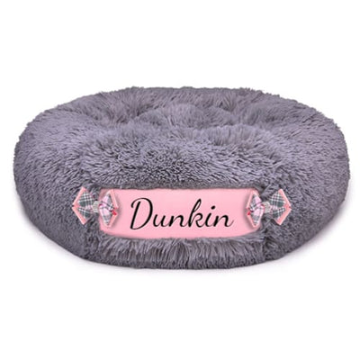 Platinum Shag & Perfect Pink Customizable Dog Bed NEW ARRIVAL