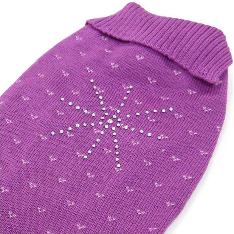 Rhinestone Snowflake Sweater Dog Dress clothes for small dogs, COATS, cute dog apparel, cute dog clothes, cute dog dresses