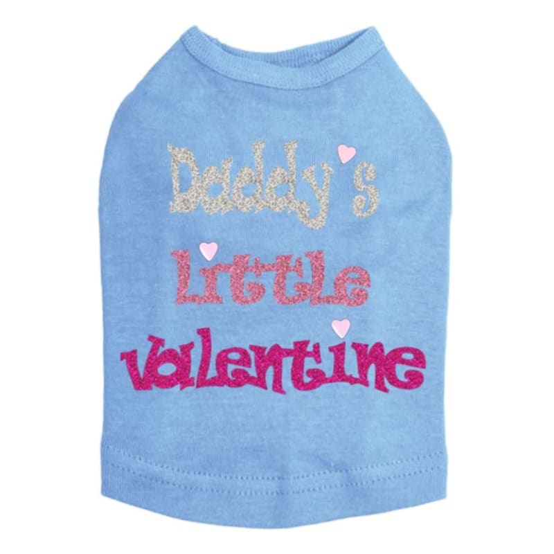 Daddy’s Little Valentine Glitter Dog Tank Top dog in the closet, VALENTINE, VALENTINE’S