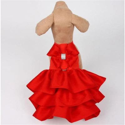 Madison Dog Dress in Red Pepper NEW ARRIVAL