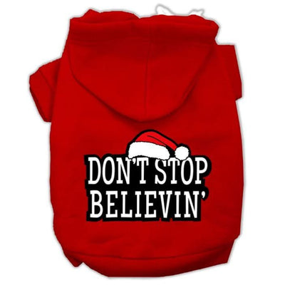 Don’t Stop Believin’ Dog Hoodie Dog Apparel clothes for small dogs, cute dog apparel, cute dog clothes, dog apparel, dog sweaters