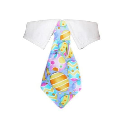 Easter Shirt Collar with Necktie shirt collar with neck tie for dogs, shirt collars for dogs, shirt collars with bow ties for dogs