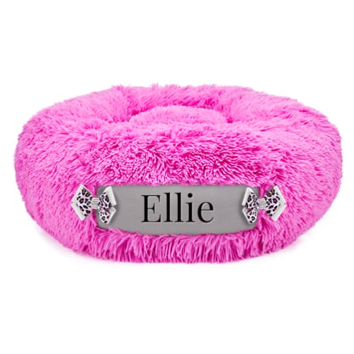 Perfect Pink & Platinum Customizable Dog Bed NEW ARRIVAL