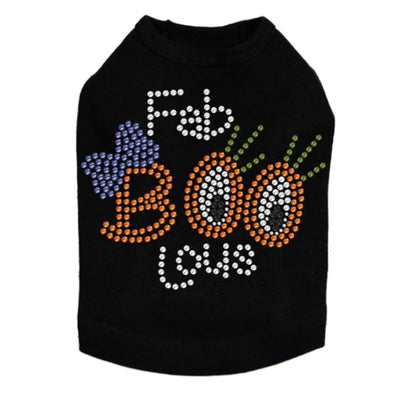 Fab-BOO-Lous Rhinestone Dog Tank Top Dog Apparel clothes for small dogs, cute dog apparel, cute dog clothes, dog apparel, MORE COLOR OPTIONS