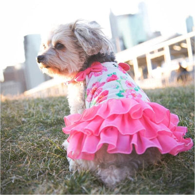 - Floral Flounce Dog Dress Coats Dresses New Arrival