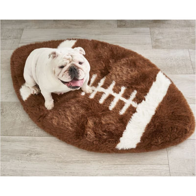 PupRug™ Faux Fur Orthopedic Football Dog Bed NEW ARRIVAL